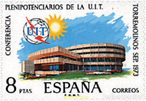 Sellos: 84869 MNH ESPA&Ntilde;A 1973 CONFERENCIA DE PLENIPOTENCIARIOS DE LA UNION INTERNACIONAL DE TELECOMUNICACI