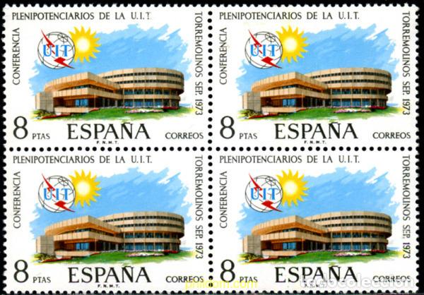 Sellos: 236706 MNH ESPA&Ntilde;A 1973 CONFERENCIA DE PLENIPOTENCIARIOS DE LA UNION INTERNACIONAL DE TELECOMUNICAC
