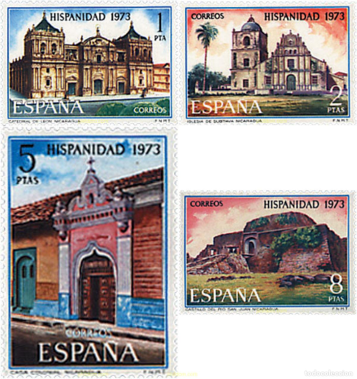 Sellos: 84871 MNH ESPA&Ntilde;A 1973 HISPANIDAD. NICARAGUA
