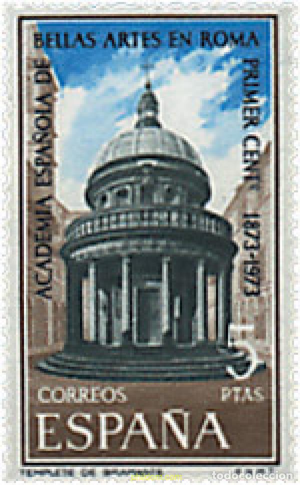 Sellos: 84883 MNH ESPA&Ntilde;A 1974 CENTENARIO DE LA ACADEMIA ESPA&Ntilde;OLA DE BELLAS ARTES EN ROMA
