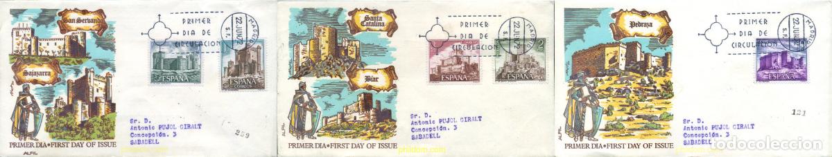 Sellos: 274685 MNH ESPA&Ntilde;A 1972 CASTILLOS ESPA&Ntilde;OLES