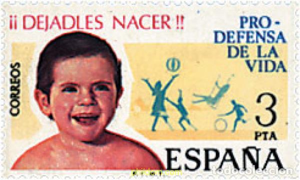 Sellos: 85691 MNH ESPA&Ntilde;A 1975 CAMPA&Ntilde;A PRO DEFENSA DE LA VIDA
