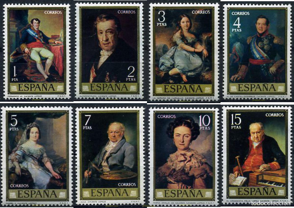 Sellos: 84870 MNH ESPA&Ntilde;A 1973 DIA DEL SELLO. VICENTE LOPEZ PORTA&Ntilde;A