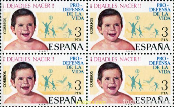 Sellos: 326521 MNH ESPA&Ntilde;A 1975 CAMPA&Ntilde;A PRO DEFENSA DE LA VIDA