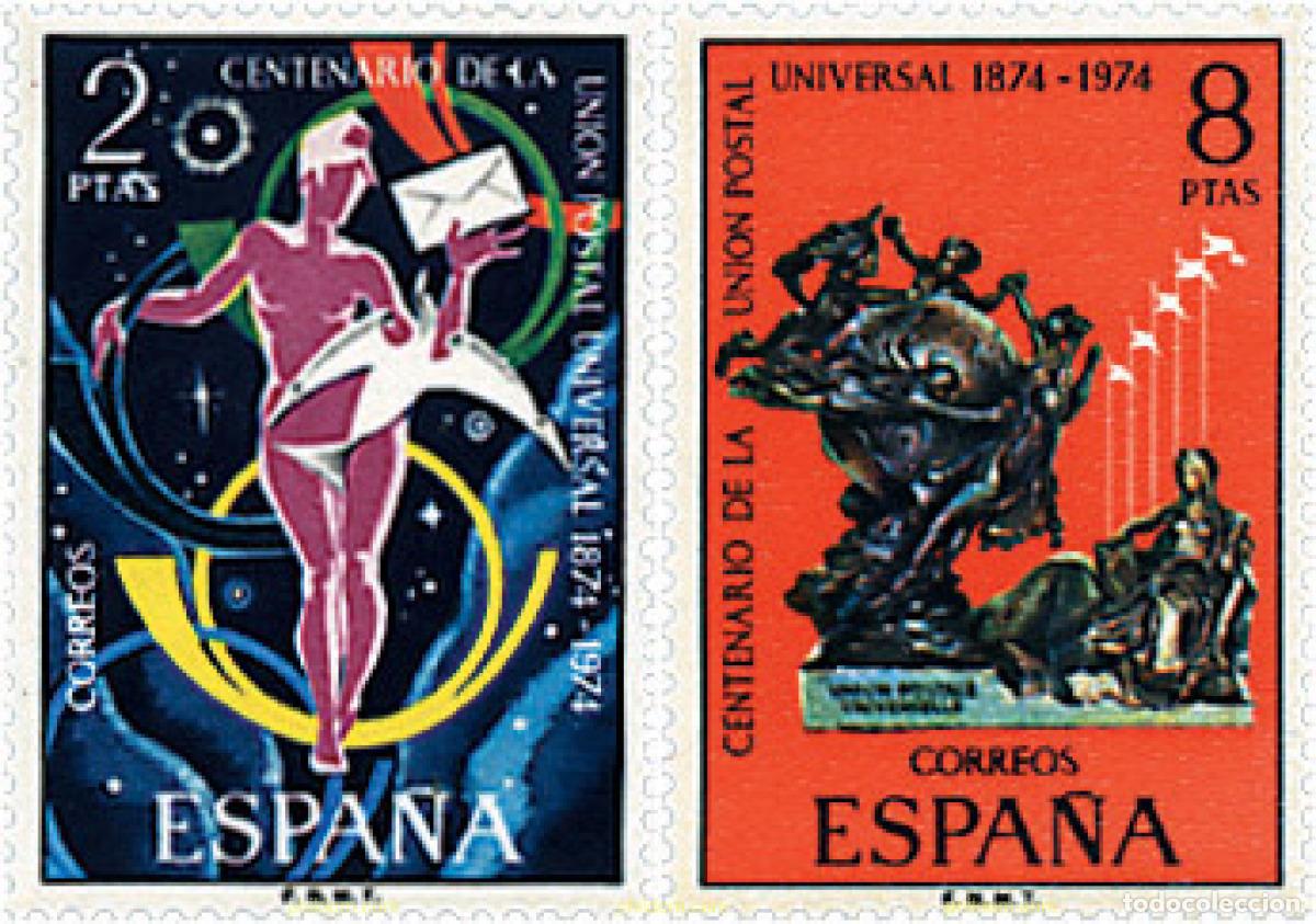 Sellos: 84889 MNH ESPA&Ntilde;A 1974 CENTENARIO DE LA UNION POSTAL UNIVERSAL