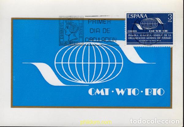 Sellos: 632106 MNH ESPA&Ntilde;A 1975 PRIMERA ASAMBLEA CONSTITUYENTE DE LA ORGANIZACION MUNDIAL DE TURISMO