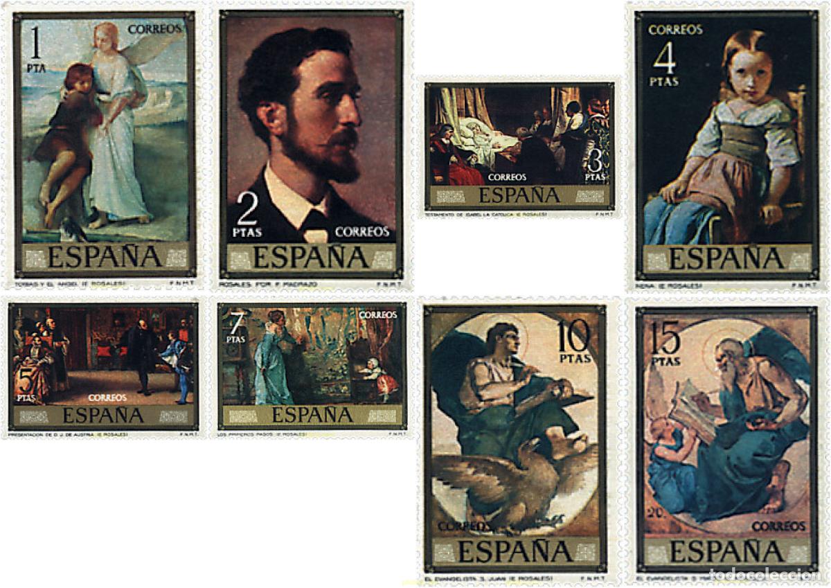 Sellos: 84888 MNH ESPA&Ntilde;A 1974 DIA DEL SELLO. EDUARDO ROSALES Y MARTIN