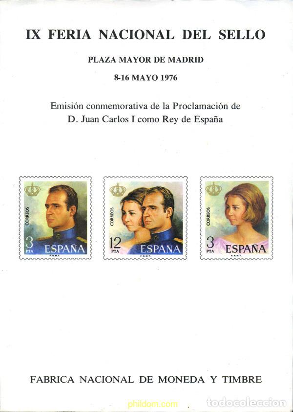 Sellos: 273170 MNH ESPA&Ntilde;A 1975 HOMENAJE Y RECUERDO DE LA PROCLAMACION DEL REY JUAN CARLOS I
