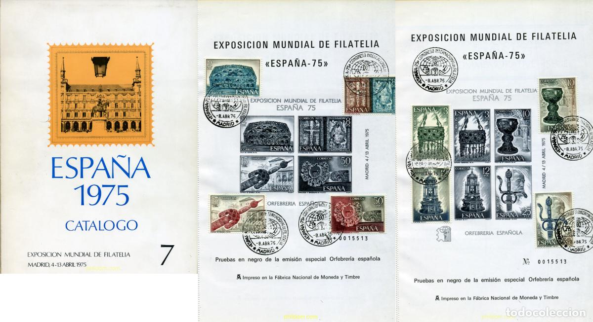 Sellos: 351332 MNH ESPA&Ntilde;A 1975 ESPA&Ntilde;A 75. EXPOSICION FILATELICA INTERNACIONAL