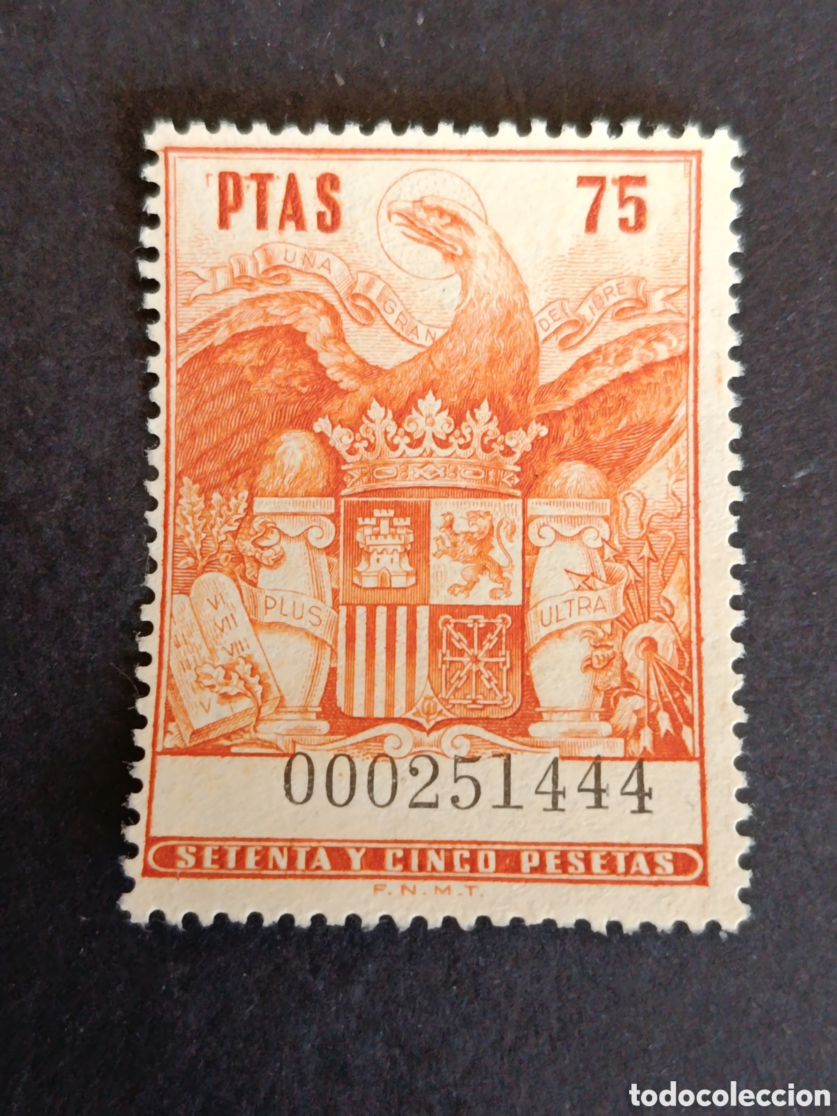 Sellos: SELLO FISCAL. P&Oacute;LIZA FISCAL. 75 PESETAS.
