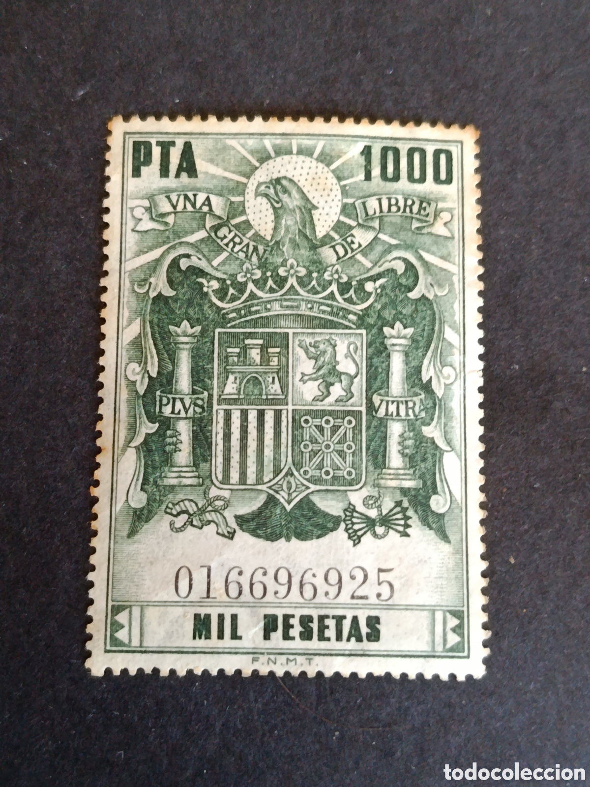Sellos: SELLO FISCAL. P&Oacute;LIZA FISCAL. 1000 PESETAS.