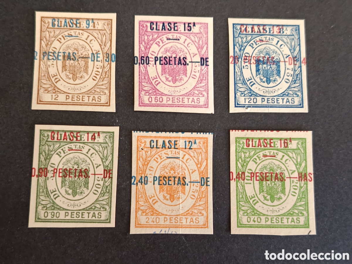 Sellos: LOTE DE TIMBRES FISCALES DE LETRAS DE CAMBIO.