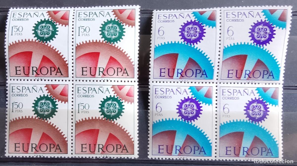 Selos: Sellos en bloque de 4. Edifil 1795/96. Europa (VIII Serie). 1967