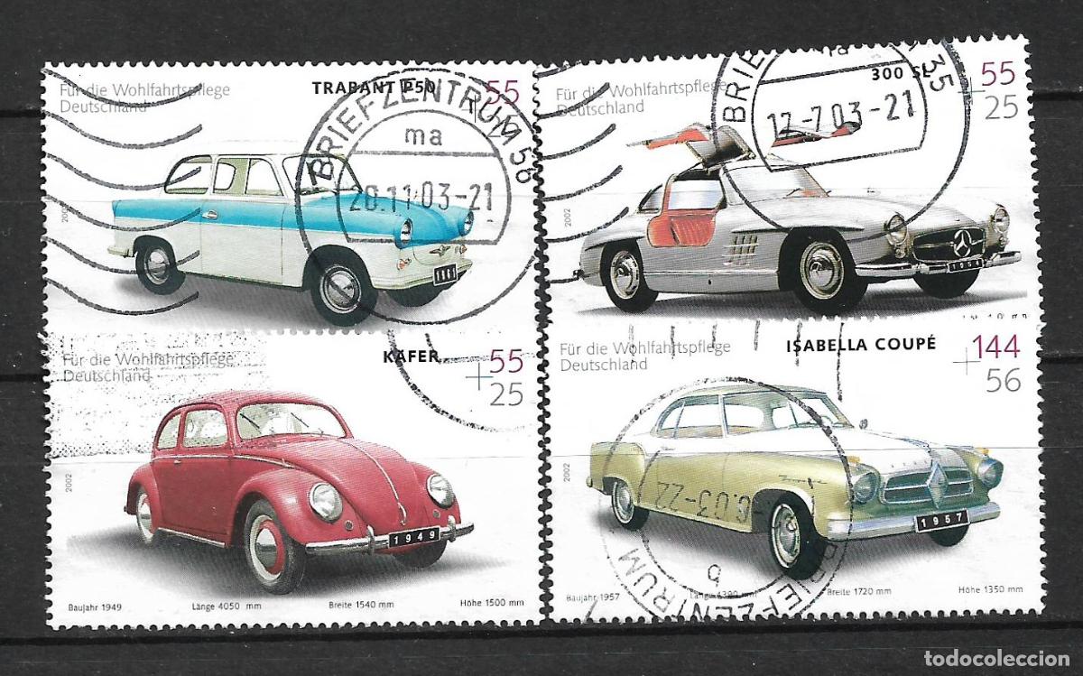 Sellos: alemania 2002 michel 2290/2293 usado - 22/27