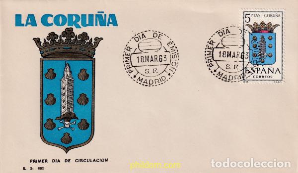 Sellos: 622978 MNH ESPA&Ntilde;A 1963 ESCUDOS DE CAPITALES DE PROVINCIA