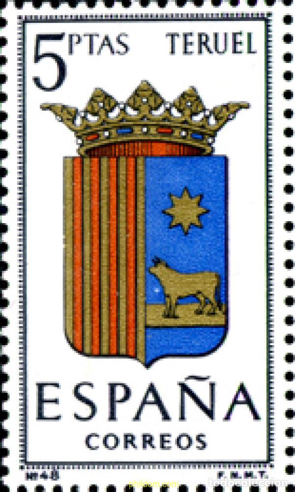 Sellos: 114963 MNH ESPA&Ntilde;A 1965 ESCUDOS DE CAPITALES DE PROVINCIA