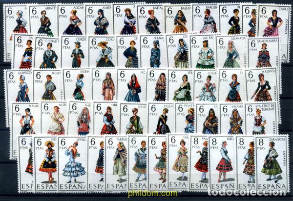 Sellos: 244731 MNH ESPA&Ntilde;A 1967 TRAJES TIPICOS DE ESPA&Ntilde;A