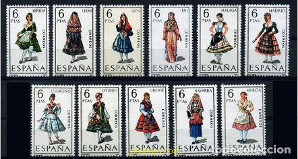 Sellos: 319071 MNH ESPA&Ntilde;A 1969 TRAJES TIPICOS DE PROVINCIAS ESPA&Ntilde;OLAS