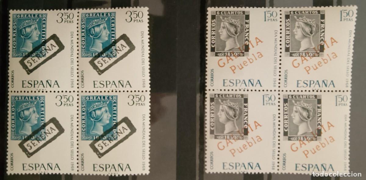 Sellos: Sellos en bloque de 4. Edifil 1869/70. . 1968. - Foto 1