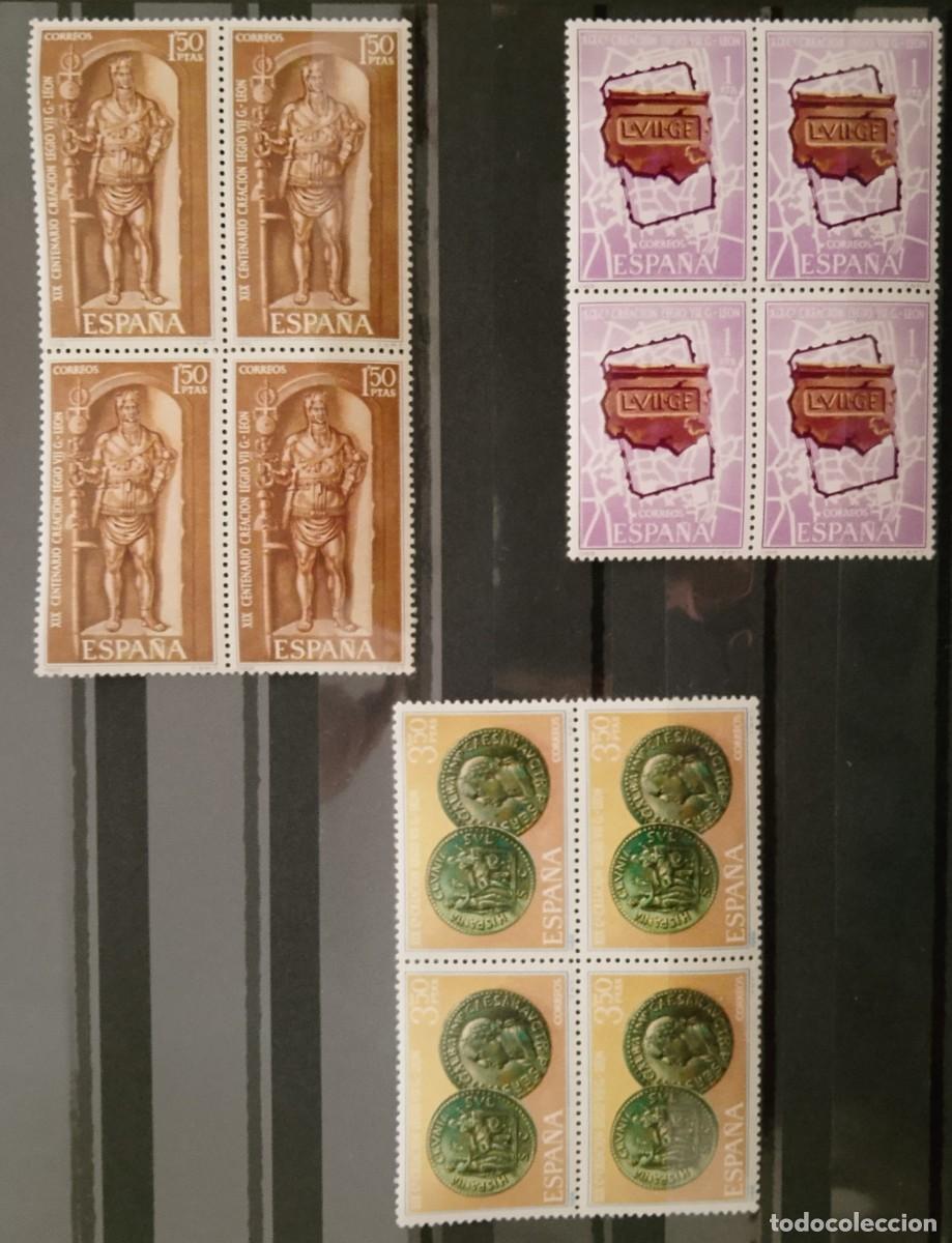Francobolli: Sellos en bloque de 4. Edifil 1871/73. XIX Centenario de la Legio VII Gemina. Fundadora de Le&oacute;n.1968