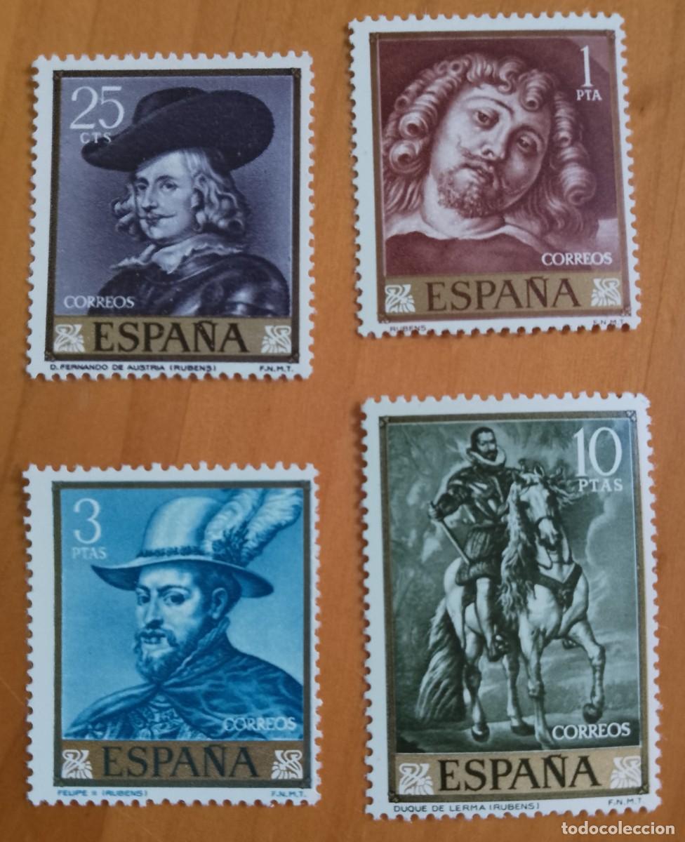 Sellos: SERIE - EDIFIL 1434 A 1437- A&Ntilde;O 1962 -.PINTURA, RUBENS