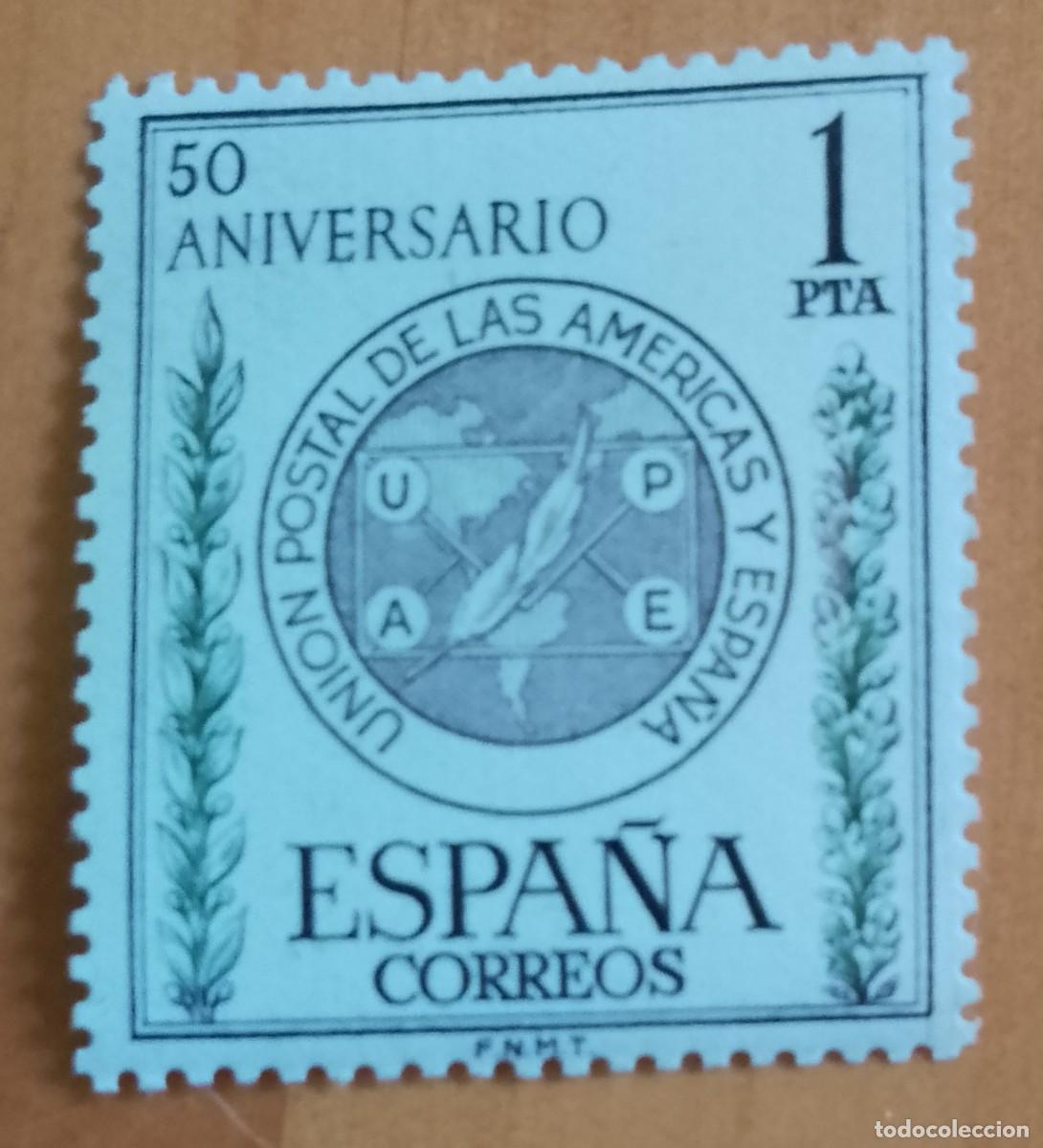 Sellos: SERIE - EDIFIL 1462- A&Ntilde;O 1962 -.50 ANIVERSARIO DE LA UNION POSTAL DE LAS AM&Eacute;RICAS Y ESPA&Ntilde;A