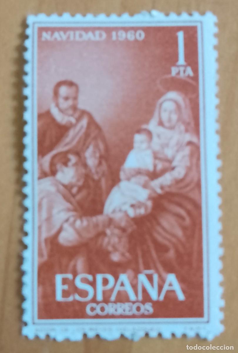 Sellos: SERIE - EDIFIL 1325 - A&Ntilde;O 1960 -.NAVIDAD, LA ADORACI&Oacute;N DE LOS REYES MAGOS DE VEL&Aacute;ZQUEZ