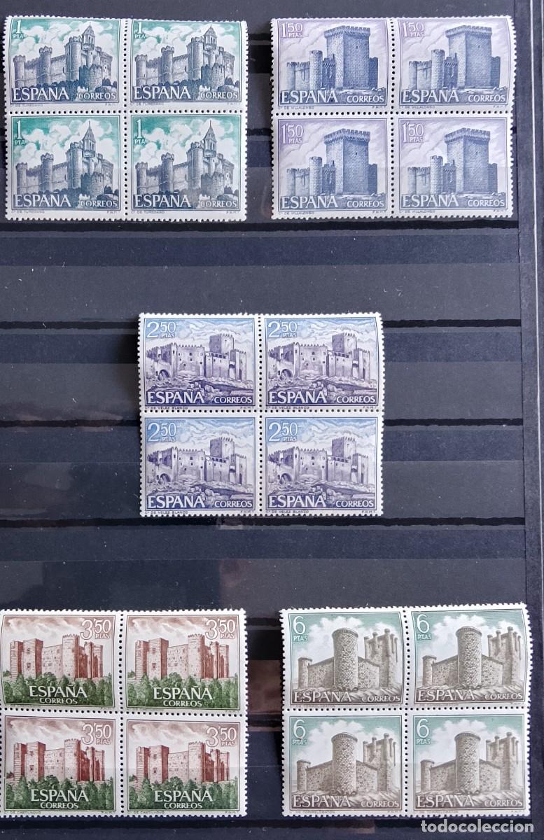Sellos: Sellos en bloque de 4. Edifil 1927/31. Castillos de Espa&ntilde;a (IV serie). 1969.