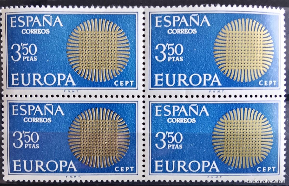 Francobolli: Sellos en bloque de 4. Edifil 1973. Europa (XI serie). 1970.