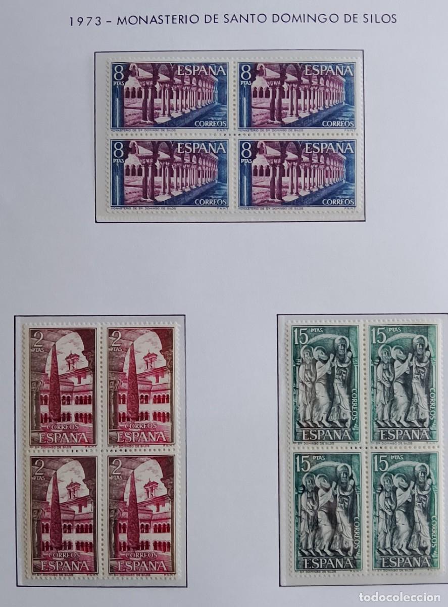 Stamps: Sellos en bloque de 4. Edifil 2159/61. Monasterio de Santo Domingo de Silos. 1973