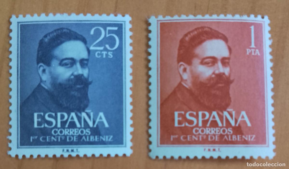 Sellos: SERIE - EDIFIL 1320 Y 1321 - A&Ntilde;O 1960 -.1ER. CENTENARIO DEL NACIMIENTO DE ALBENIZ