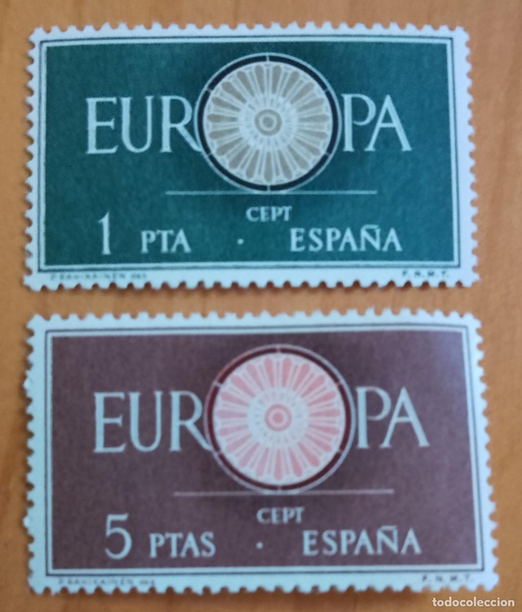 Sellos: SERIE - EDIFIL 1294 Y 1295 - A&Ntilde;O 1960 -.EUROPA, CEPT