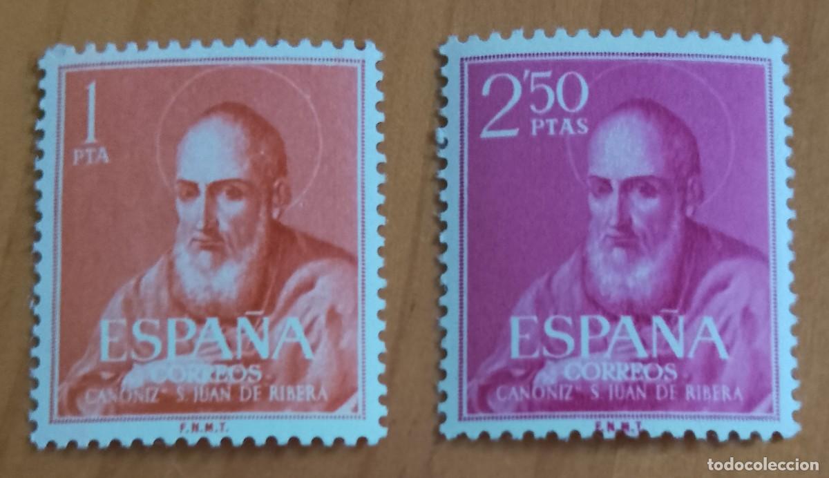 Sellos: SERIE - EDIFIL 1292 Y 1293 - A&Ntilde;O 1960 -.CANONIZACI&Oacute;N DEL BEATO JUAN DE RIBERA