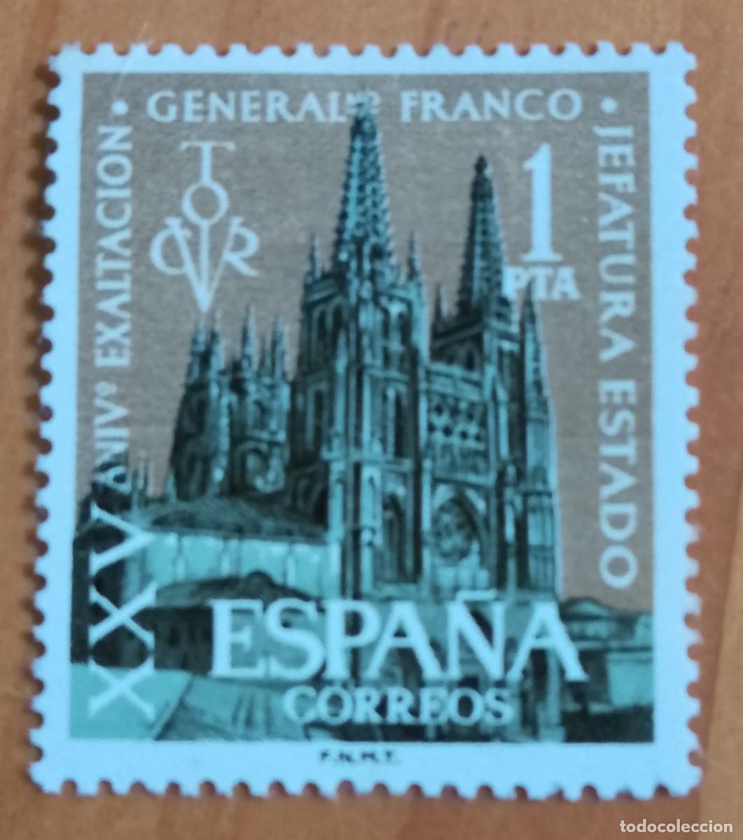 Sellos: SERIE - EDIFIL 1373 - A&Ntilde;O 1961 - XXV ANIVERSARIO DE LA EXALTACI&Oacute;N DEL GENERAL FRANCO A LA JEFATURA