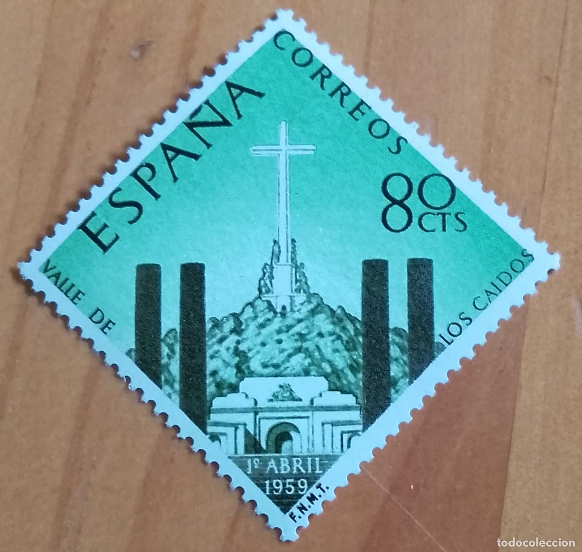 Sellos: SERIE - EDIFIL 1248 - A&Ntilde;O 1959 - MONASTERIO DEL VALLE DE LOS CAIDOS