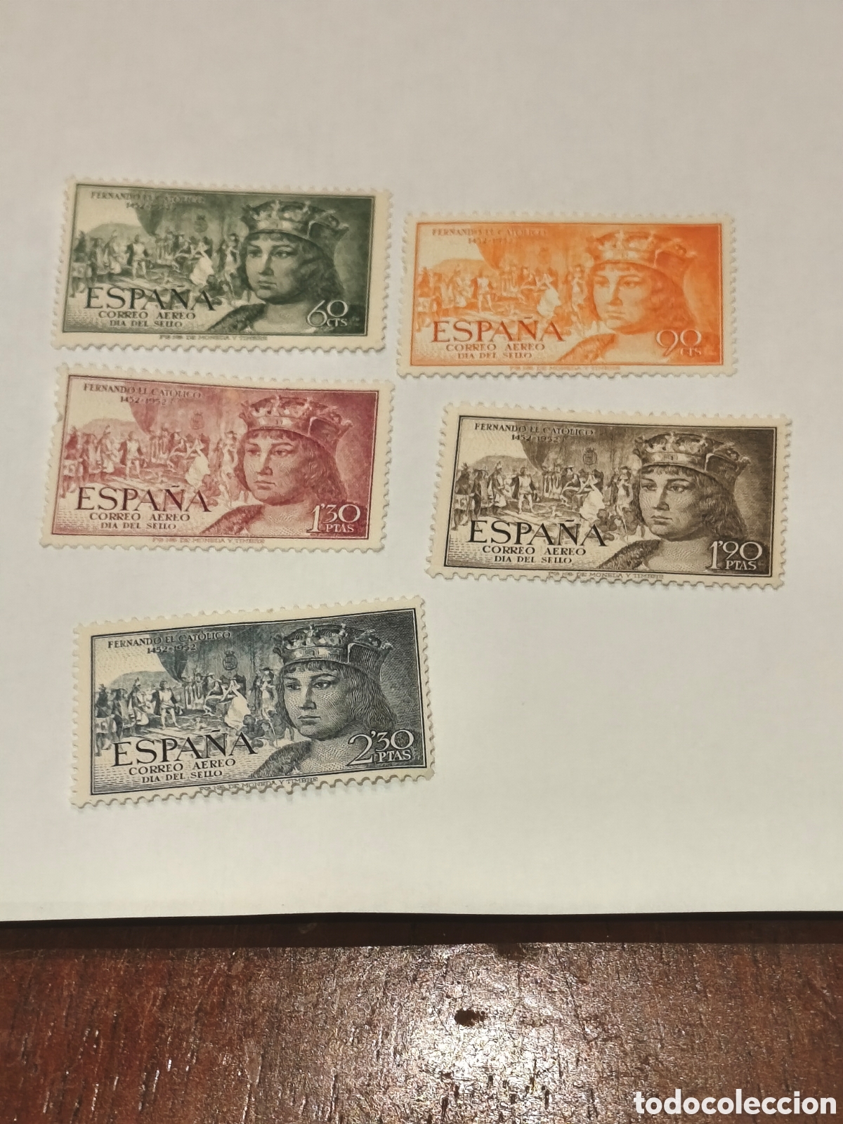 Timbres: Serie completa de Espa&ntilde;a a&eacute;rea Fernando nueva sin goma* muy escasa ver imagenes