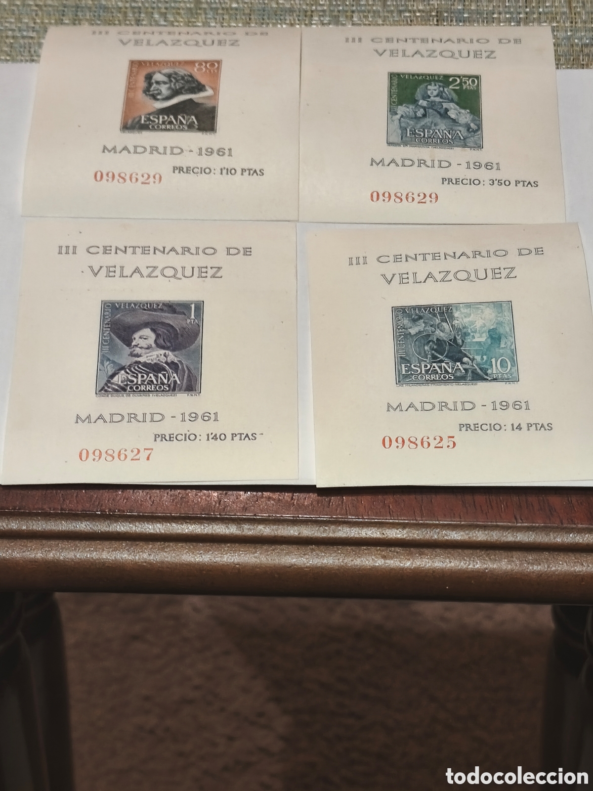 Sellos: Serie completa HB de Vel&aacute;zquez nuevas con sus gomas** impecables ver