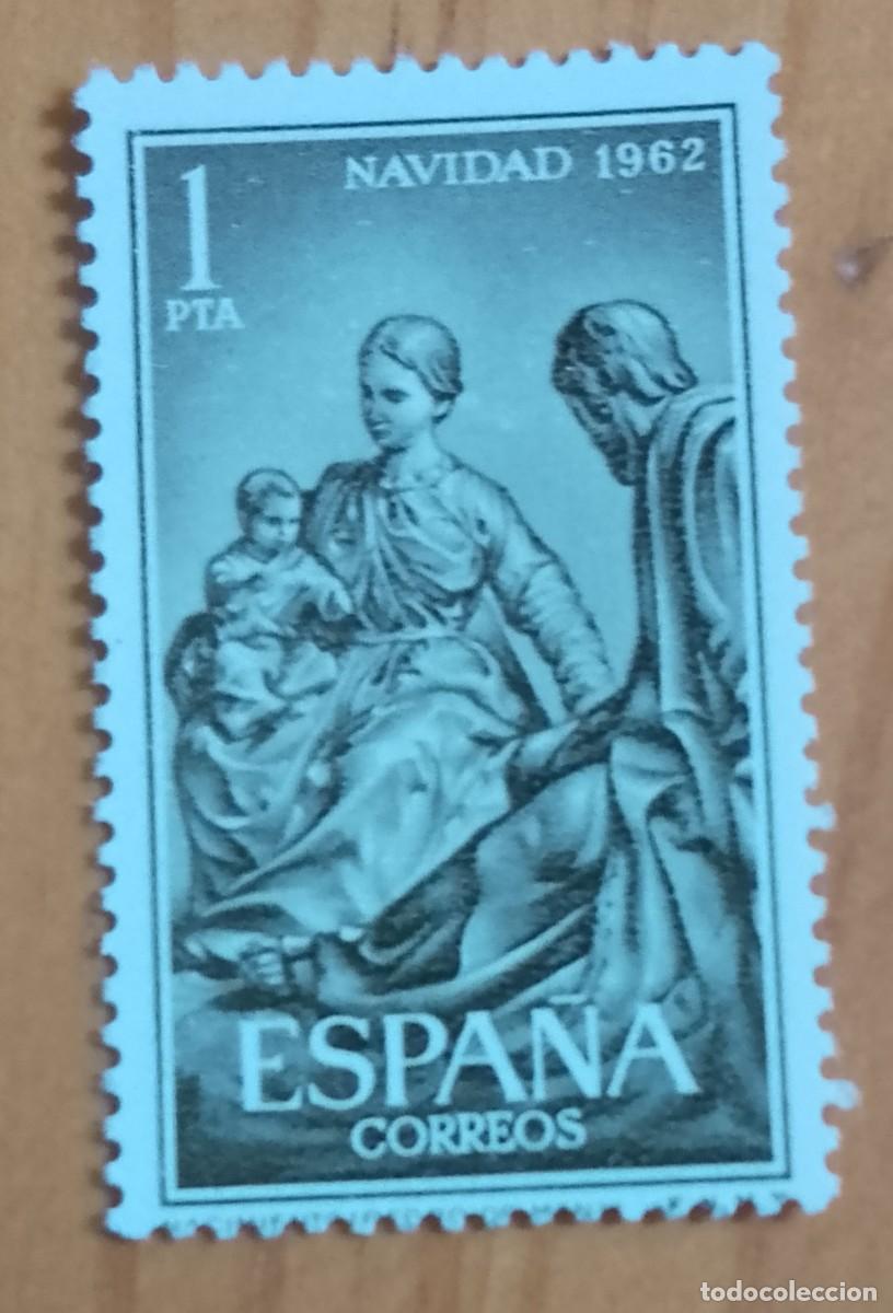 Sellos: SERIE - EDIFIL 1478 - A&Ntilde;O 1962 - NAVIDAD - Foto 1
