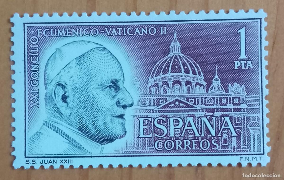 Sellos: SERIE - EDIFIL 1480 - A&Ntilde;O 1962 - XXI CONCILIO ECUMENICO VATICANO II. JUAN XXIII