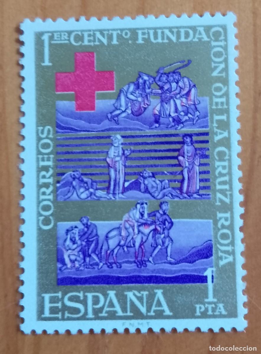 Sellos: SERIE - EDIFIL 1534 - A&Ntilde;O 1963 - CENTENARIO FUNDACION DE LA CRUZ ROJA