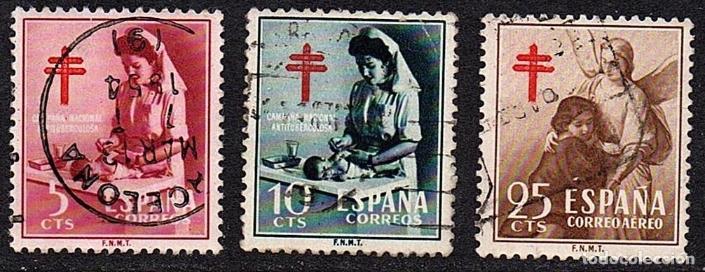 Sellos: SERIE USADA PRO TUBERCULOSOS. -A&Ntilde;O 1.953