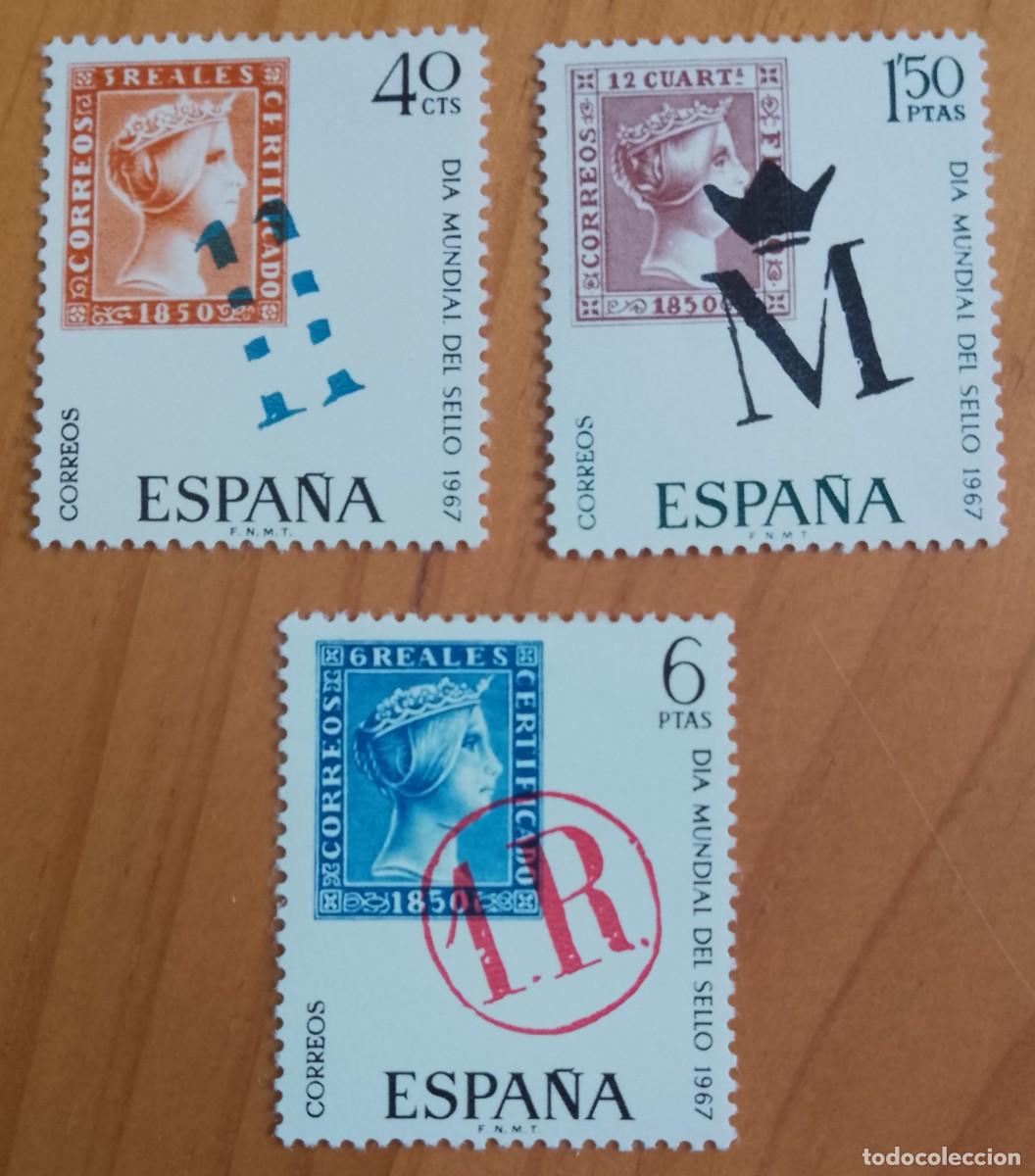 Selos: SERIE - EDIFIL 1798 A 1800 - A&Ntilde;O 1967 - DIA MUNDIAL DEL SELLO.