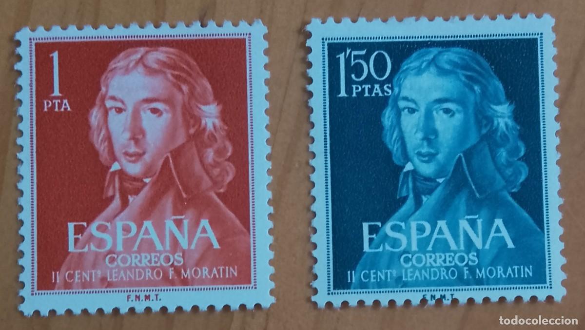 Selos: SERIE - EDIFIL 1328 Y 1329 - A&Ntilde;O 1961 - II CENTENARIO DEL NACIMIENTO DE LEANDRO FERNADEZ MORATIN