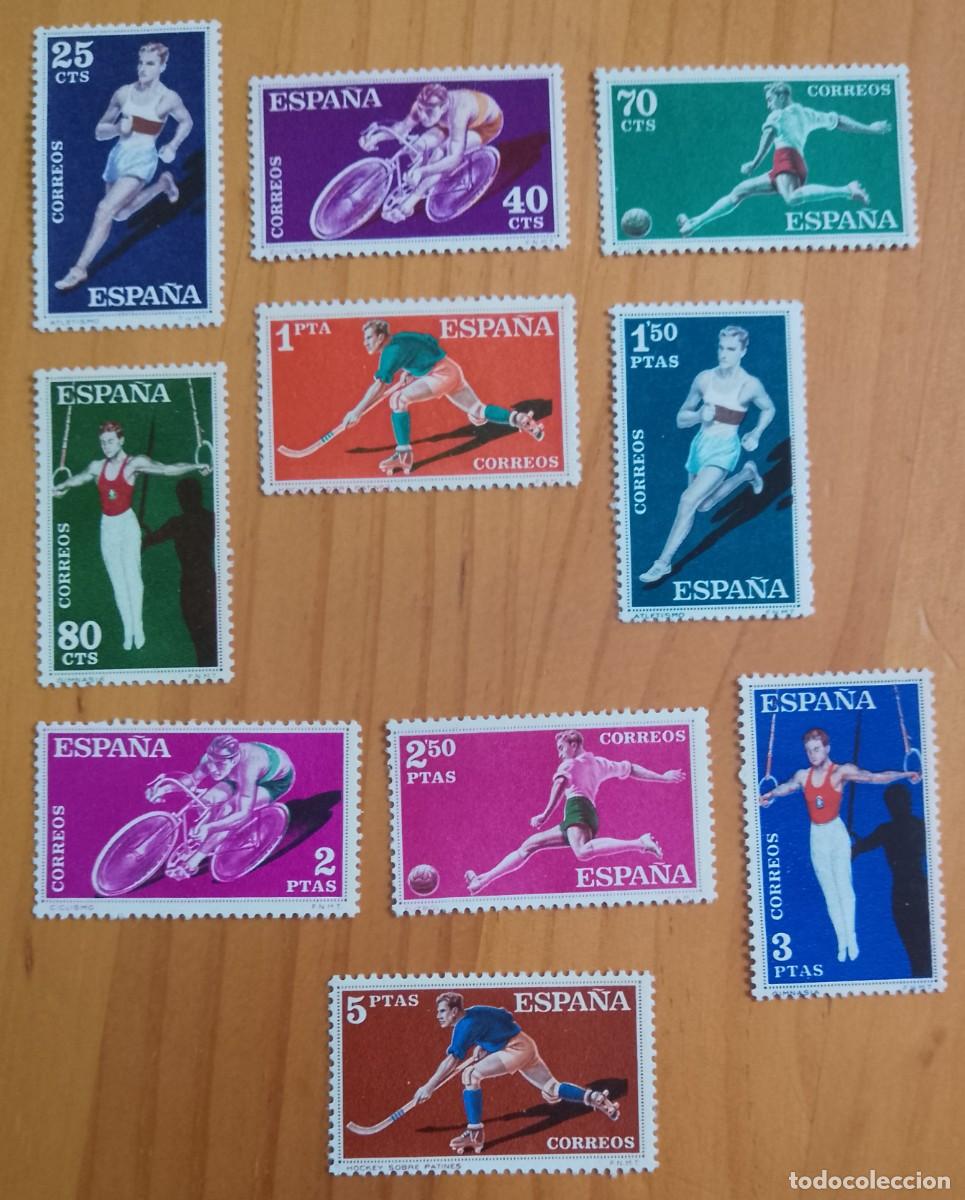 Selos: SERIE - EDIFIL 1306 A 1315 - A&Ntilde;O 1960 - DEPORTES