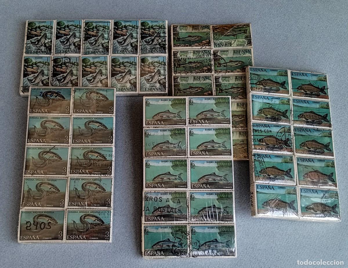 Sellos: Espa&ntilde;a.1977. Fauna Hispana 1.000 series Matasello. Edifil. 2403-2407 + OBSEQUIO