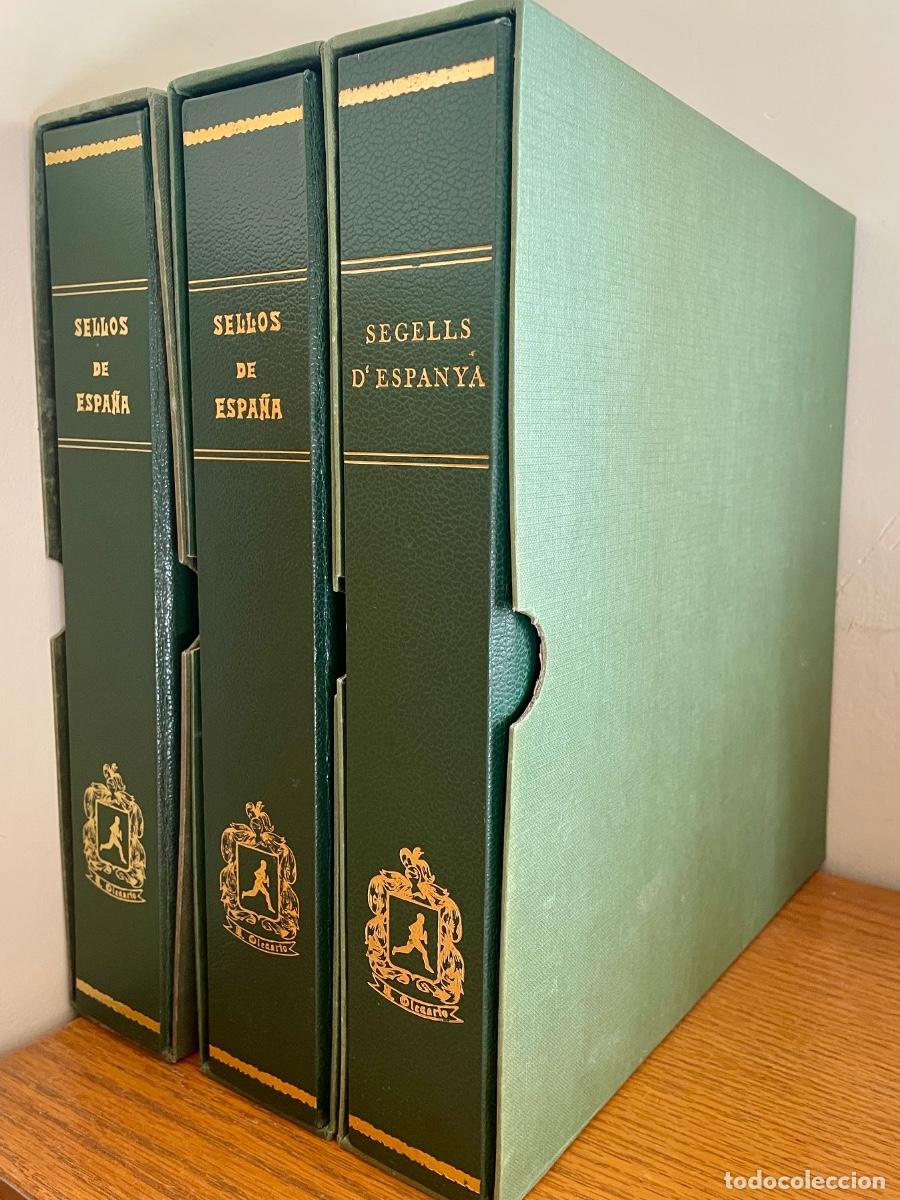 Sellos: Gran colecci&oacute;n completa de Sellos de Espa&ntilde;a 1965-1998 &bull; Nuevos sin fijasellos &bull; 3 &aacute;lbumes Olegario &bull;
