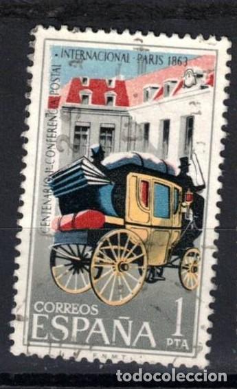 Sellos: A&Ntilde;O 1963 EDIFIL 1509 - CENTENARIO I CONFERENCIA POSTAL INERNAC.