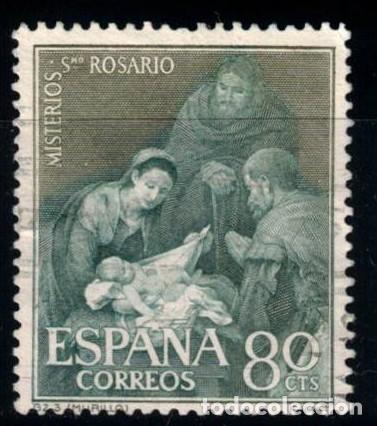 Sellos: A&Ntilde;O 1962 EDIFIL 1465 - MISTERIO DEL SANTO ROSARIO