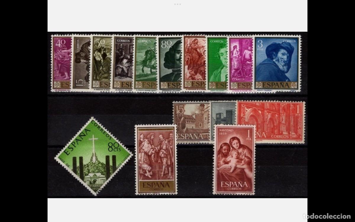 Stamps: ESPA&Ntilde;A -A&Ntilde;O COMPLETO 1959 - EDIFIL 1238/1253 - MNH** - NUEVOS.