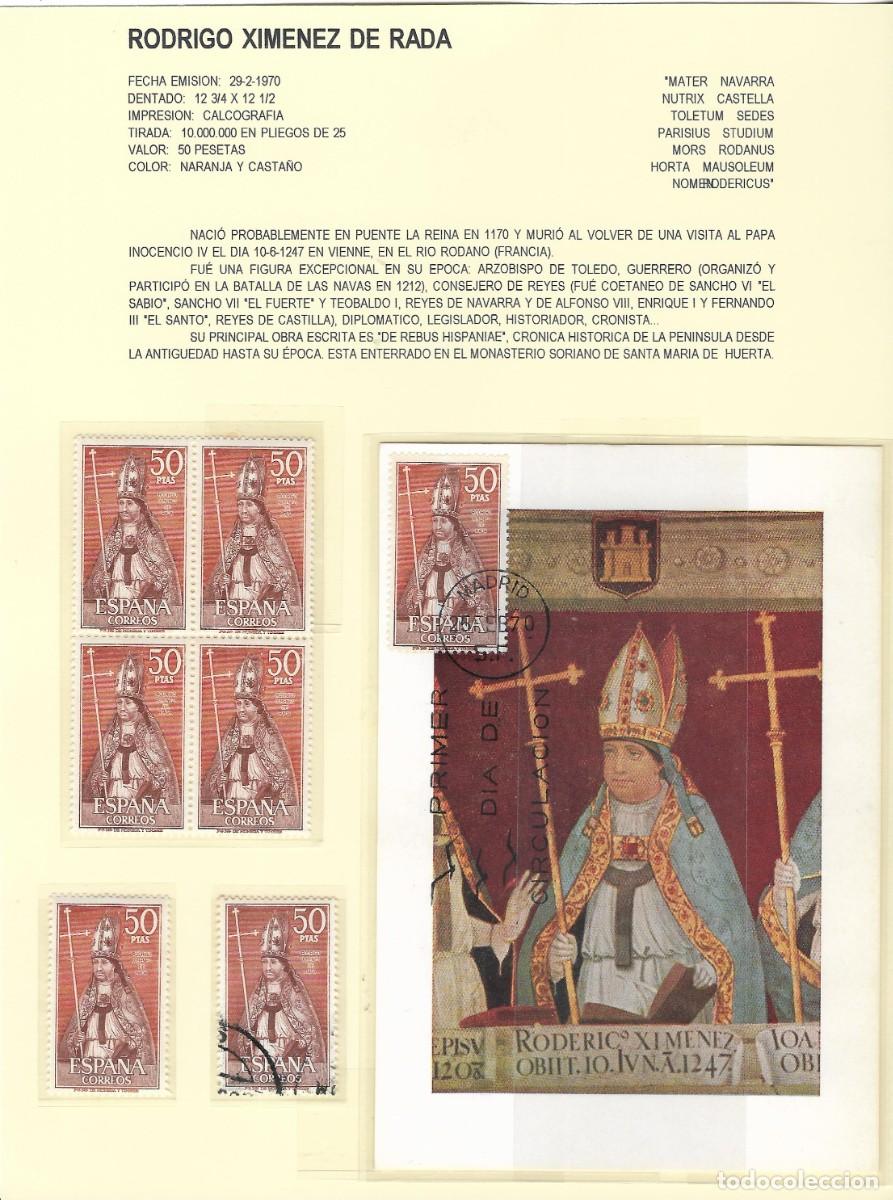 Sellos: Edifil 1962. SPD, tarjeta, sellos y carta Ximenez de Rada. 1970